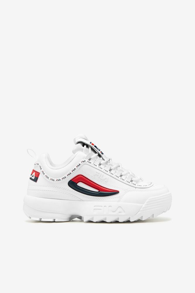 Fila Sneakers Disruptor 2 Premium Repeat Womens White - India FGK-063419